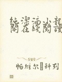 纯洁滴小龙笔趣阁在线阅读封面