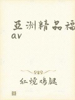 亚洲精品福利 av