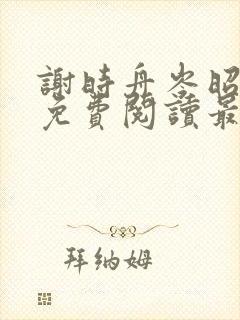 谢时舟岑昭小说免费阅读最新章节封面