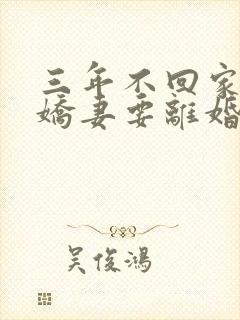三年不回家七零娇妻要离婚免费阅读