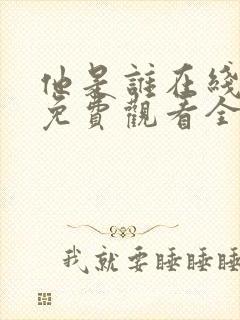 他是谁在线观看免费观看全集