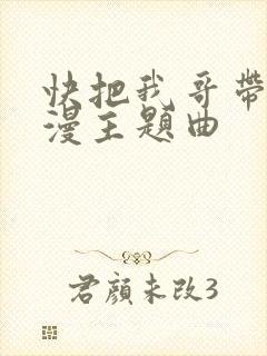 快把我哥带走动漫主题曲封面