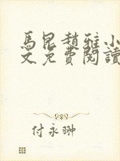 马昆赵雅小说全文免费阅读最新章节封面