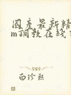 国产最新精品sm调教在线视频