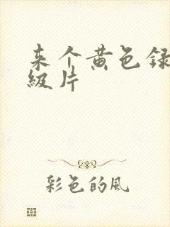来个黄色录像一级片