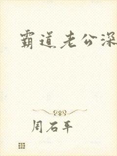 霸道老公深度爱封面