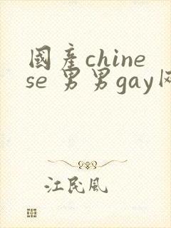 国产chinese 男男gay网站