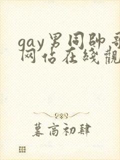 gay男同帅哥网站在线观看封面