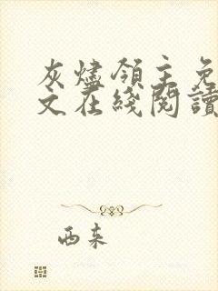 灰烬领主免费全文在线阅读封面