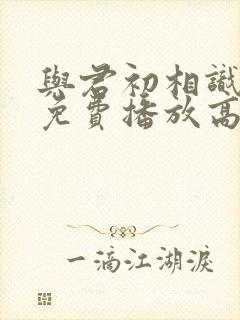 与君初相识全集免费播放高清封面