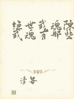 绝世武魂陈枫的武魂有哪些封面