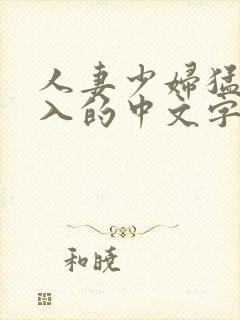人妻少妇猛烈进入的中文字幕