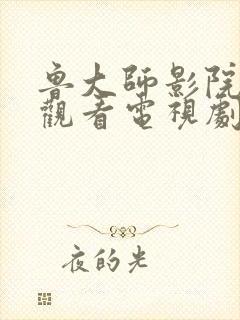 鲁大师影院在线观看电视剧的方法封面