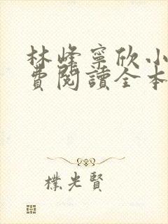 林峰宁欣小说免费阅读全本下载
