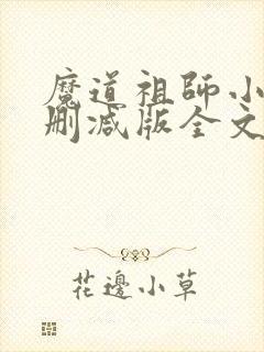 魔道祖师小说无删减版全文免费下载