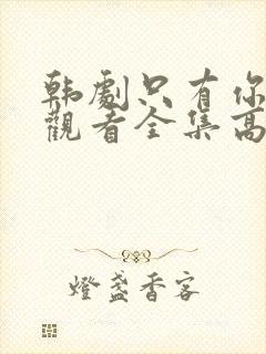 韩剧只有你在线观看全集高清