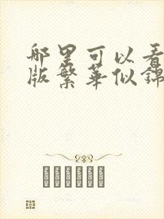 哪里可以看完整版繁华似锦电视剧