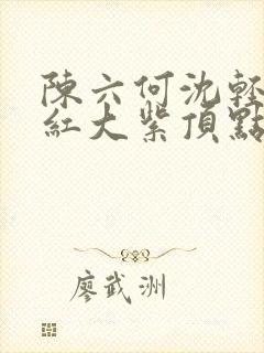 陈六何沈轻舞大红大紫顶点 小说