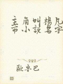 主角叫杨凡的都市小说名字
