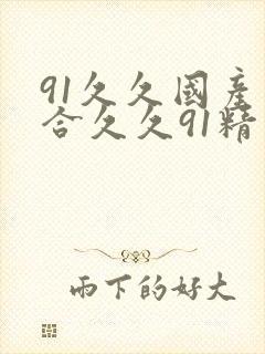 91久久国产综合久久91精品