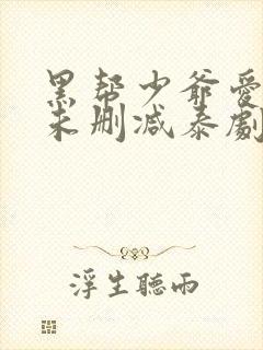 黑帮少爷爱上我未删减泰剧封面