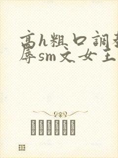 高h粗口调教羞辱sm文女王动画