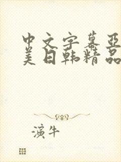 中文字幕亚洲欧美日韩精品