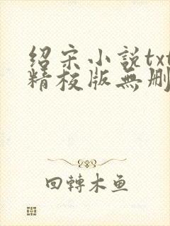绍宋小说txt精校版无删减封面