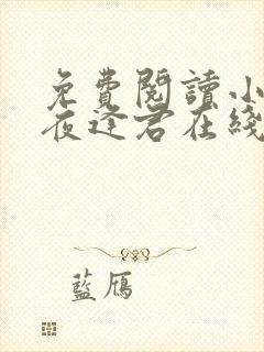 免费阅读小说此夜逢君在线阅读全文封面