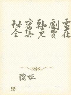 秘密韩剧电视剧全集免费在哪看啊封面