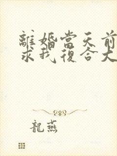 离婚当天前夫跪求我复合大结局