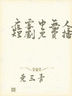 夜雾中无人爱我短剧免费播放全集封面