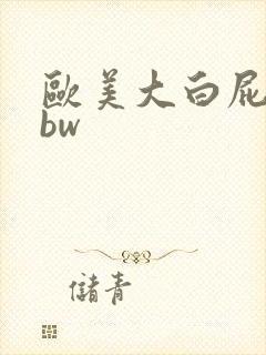 欧美大白屁股bbw封面