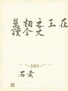 万相之王在线阅读全文