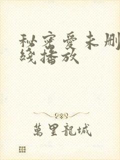 秘密爱未删减在线播放