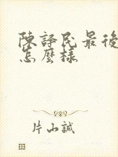 陈译民最后结局怎么样