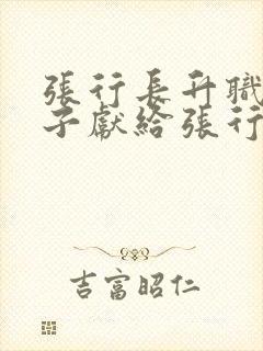 张行长升职将妻子献给张行长封面