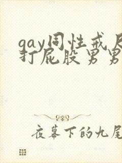 gay同性戒尺打屁股男男封面