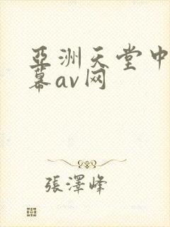 亚洲天堂中文字幕av网