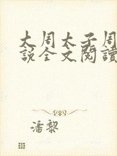 大周太子周铮小说全文阅读笔趣阁