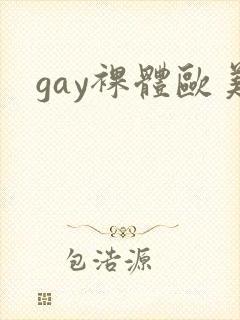 gay裸体欧美