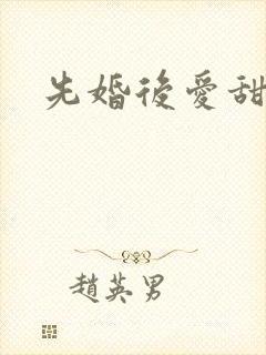 先婚后爱甜宠文