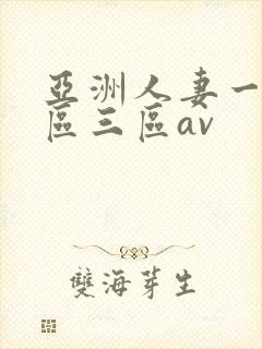 亚洲人妻一区二区三区av
