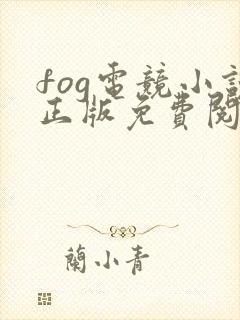 fog电竞小说正版免费阅读封面