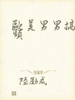 欧美男男搞基视频