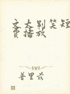 文太别笑短剧免费播放