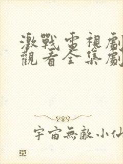 激战电视剧免费观看全集剧情28集封面