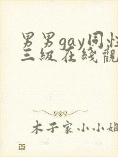 男男gay同性三级在线观看