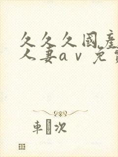 久久久国产精品人妻aⅴ免费