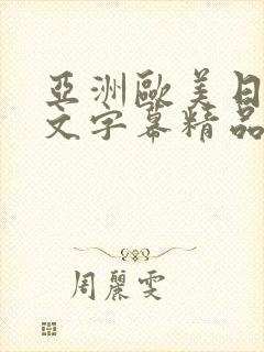 亚洲欧美日韩中文字幕精品